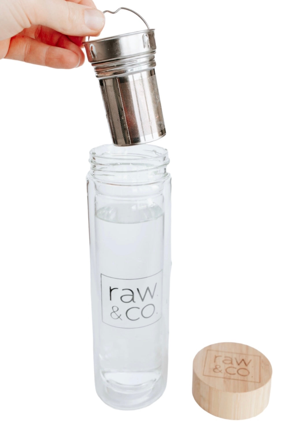 Raw Glass Infuser Bottle