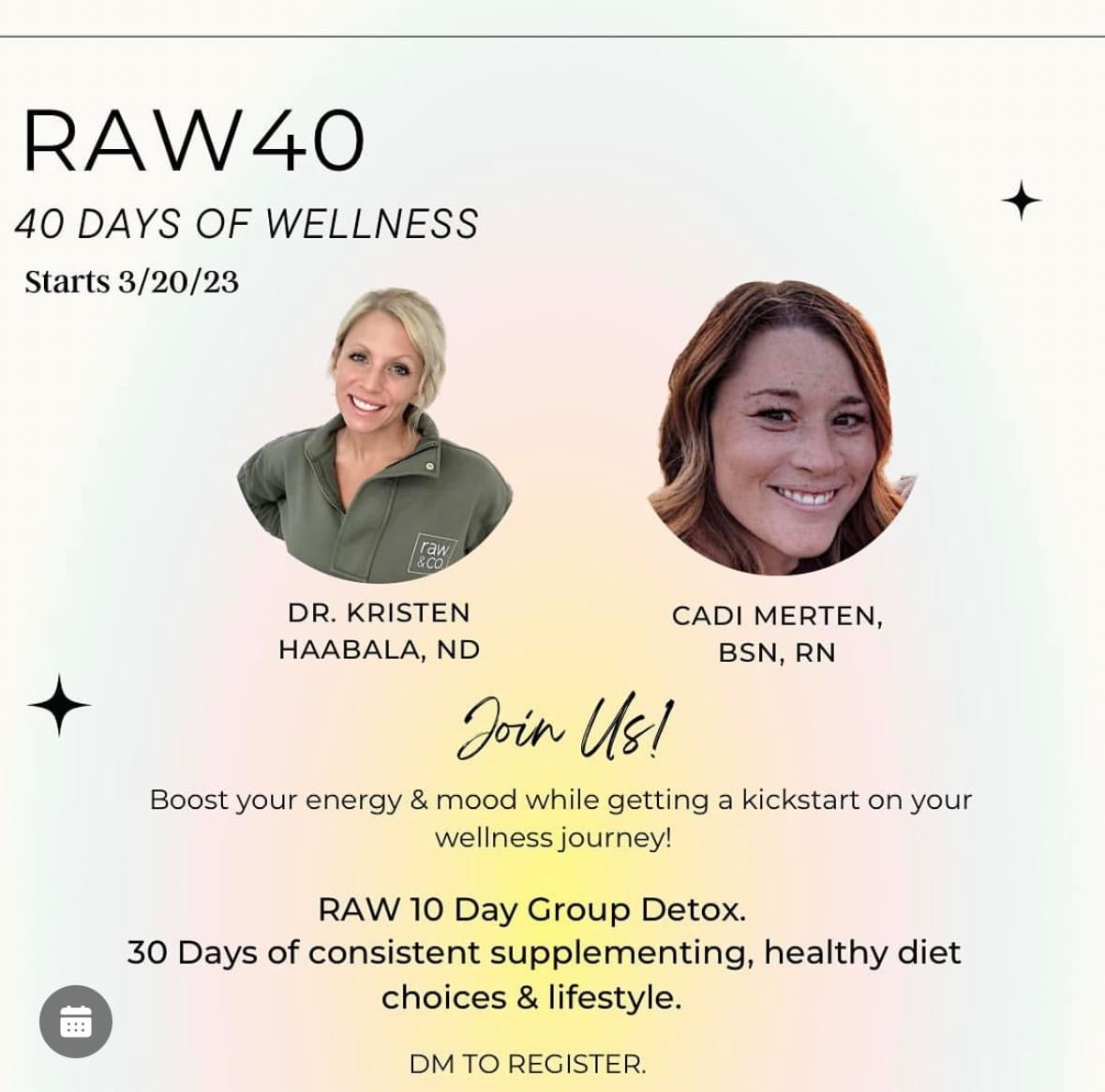 RAW40 Enrollment and Supplies