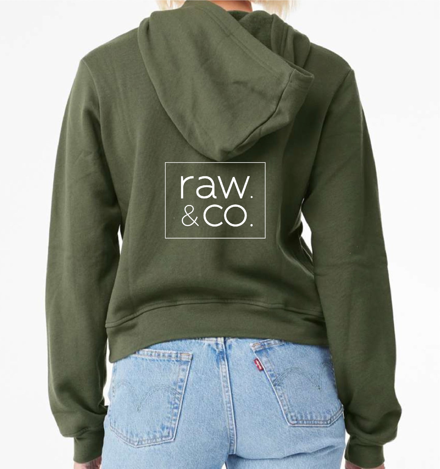 Raw. Hooded Pullover
