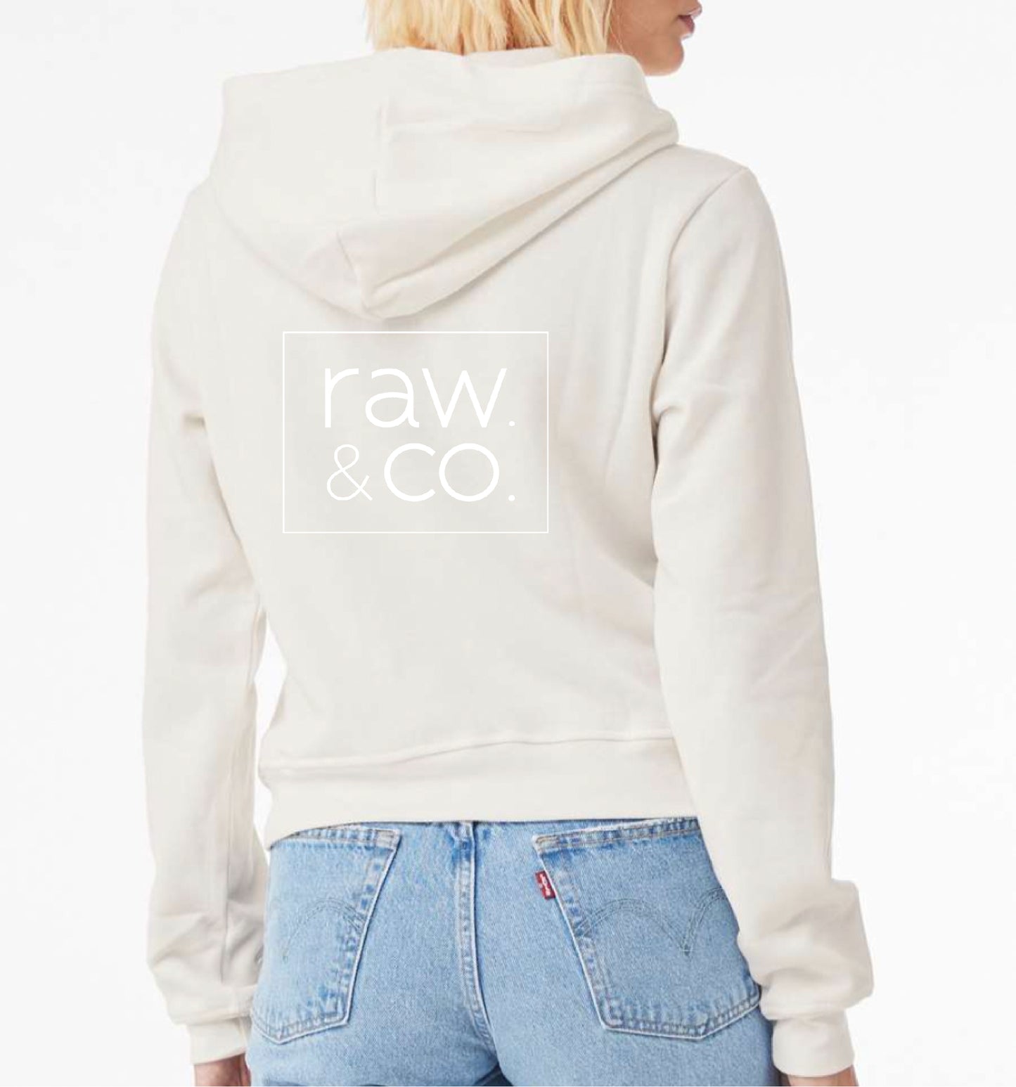 Raw. Hooded Pullover