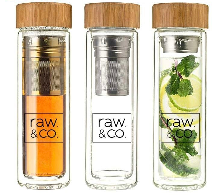 Raw Glass Infuser Bottle